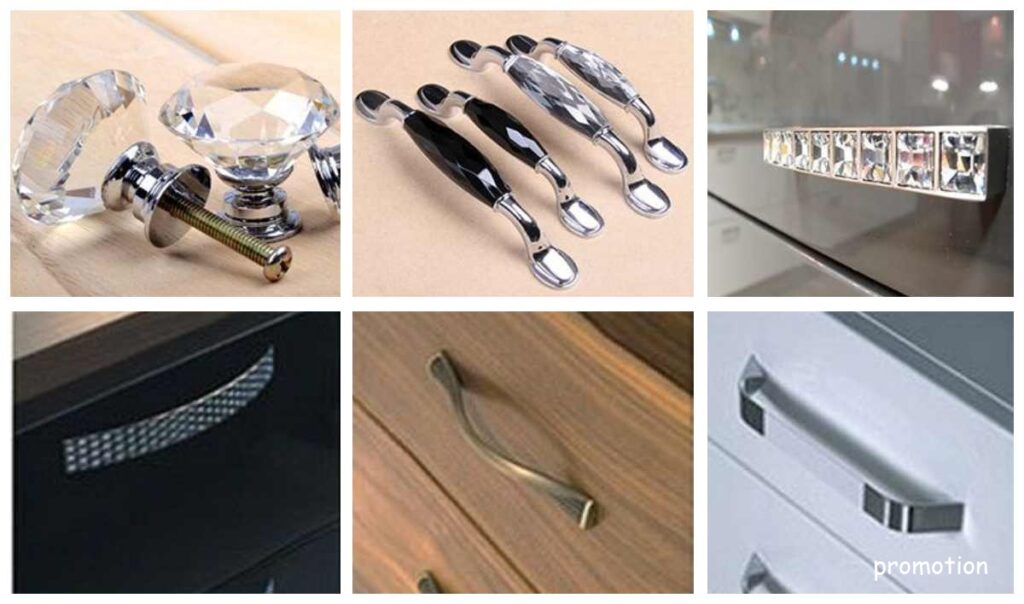 Види ручок для меблевих гарнітурів