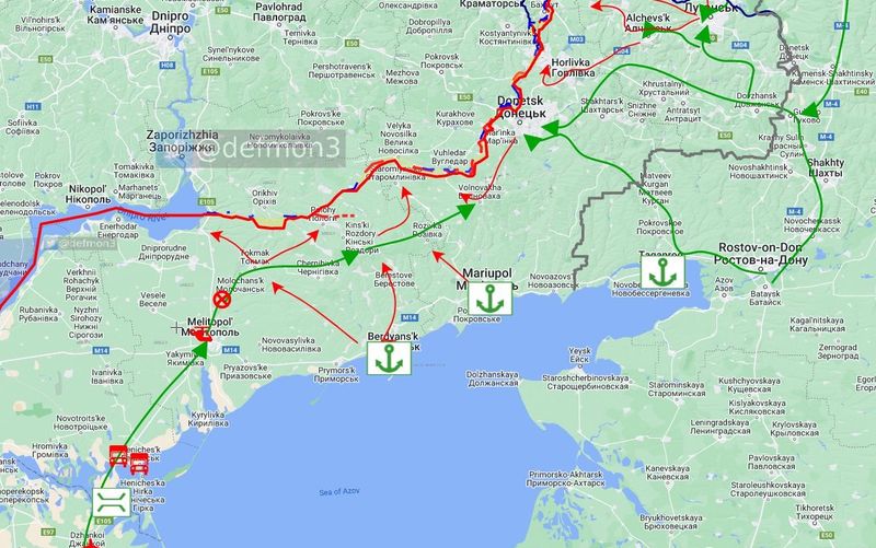 ЗСУ могли перерізати важливу артерію постачання ворожого угруповання на Запоріжжі