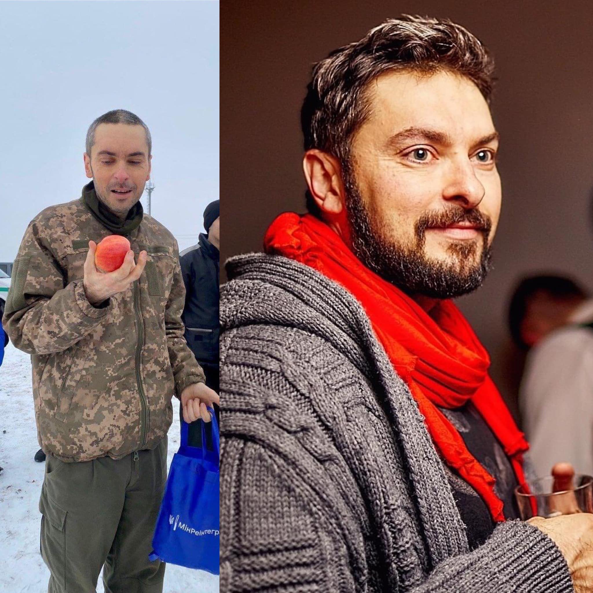 Сивий із яблуком, відомий маркетолог. Користувачів соцмереж вразило фото воїна, який пробув у полоні 11 місяців
