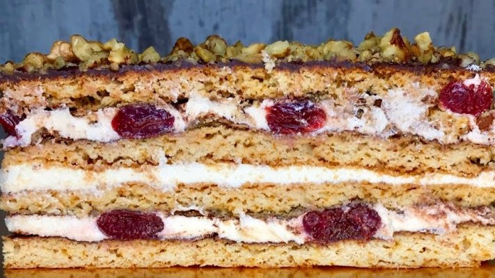 Пляцок з 2 яєць – старий перепис 🍯🍒”МЕДОВА ВИШНЯ” – пляцок із старого записника весільної господині