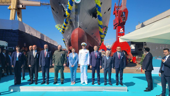 У Туреччині спустили на воду корвет “Гетьман Іван Виговський” для ВМСУ – другий із класу Ada