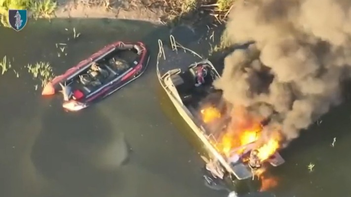 ЗСУ знищили російський човен з десантом на Херсонському напрямку. ВIДЕО