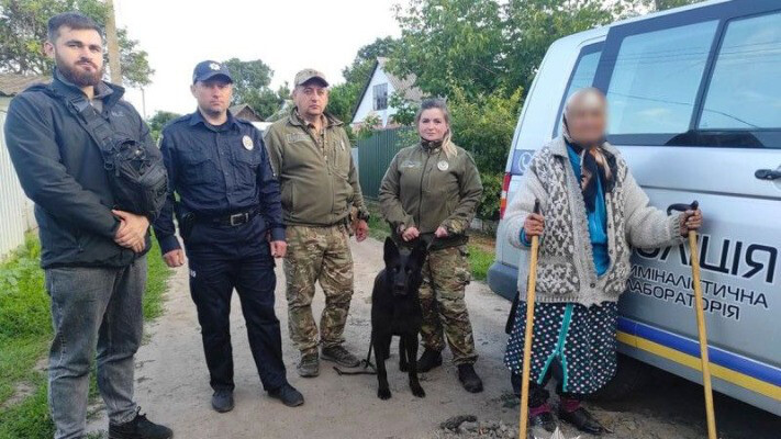 Службовий собака допоміг розшукали 86-річну жінку, яка зникла