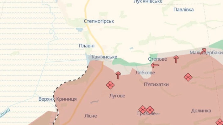 Ситуація на заході Запорізької області погіршується — DeepState