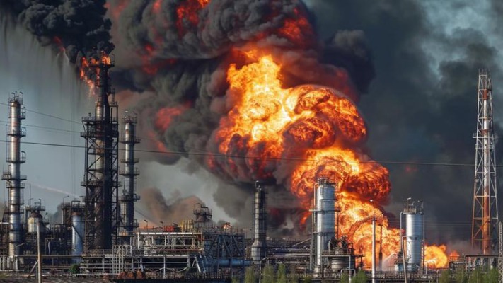 Атака дронів по нафтобазі в Брянську: десятки вибухів, нищівні наслідки