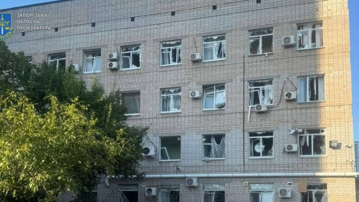 Після авіаудару по університетській клініці в Запоріжжі, всіх пацієнтів звідси виписали (відео)