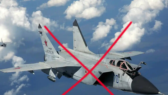 На росії впав та розбився винищувач МіГ-31